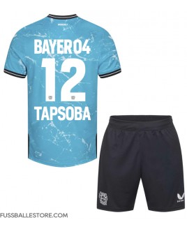 Günstige Bayer Leverkusen Edmond Tapsoba #12 3rd trikot Kinder 2023-24 Kurzarm (+ Kurze Hosen)